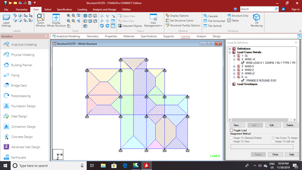 Design and analysis of a G+5 residential building using- Staad.Pro